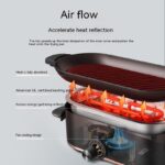 Mini Barbecue Plate Electric Baking Pan Grill Household Smoke-free - imagine 6