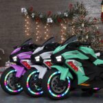 Kids Powered Ride-ons Toy, Kids Motorcycle For 3-6 Years, 12V Electric Ride On Motorcycle With Light Wheel & Bluetooth Music-Pink - imagine 3