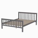 Twin over Full Loft Bed with Staircase Gray - imagine 6