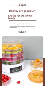 Household Fruit Dehydrator Food Small Foodstuff Dryer - imagine 3
