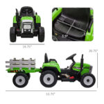 12V Ride on Tractor with Trailer - imagine 3