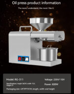 Xiangwei RG-311 & Rg-312 Household Oil Press - imagine 7