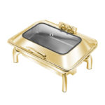 Hotel Restaurant Bufei Golden Stainless Steel Buffet Stove - imagine 5