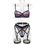 Cross-border Sexy Leopard Print Mesh Women's Lingerie Set - imagine 6