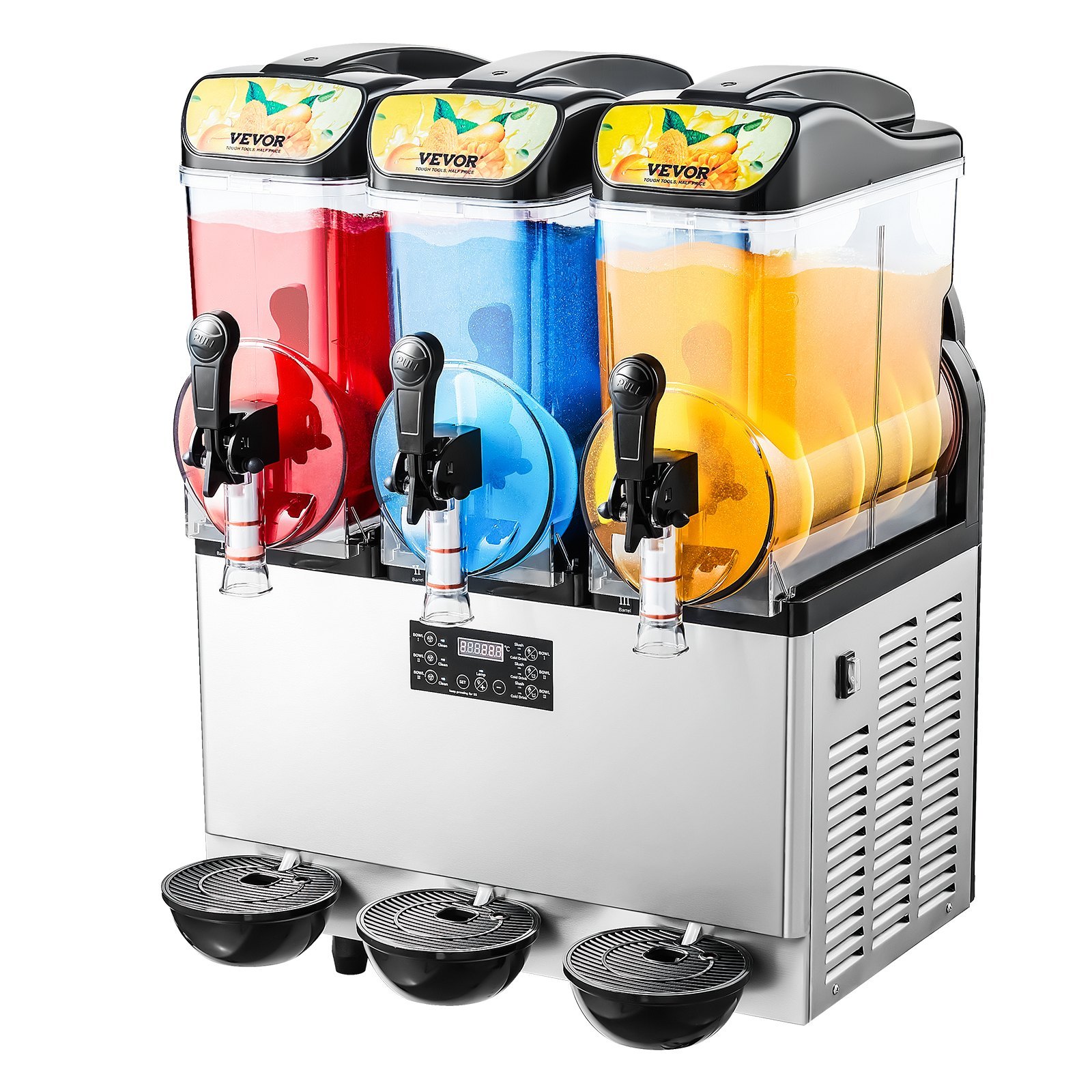 2ce8a755-075c-4e4d-93b3-7962a7f1df3c.jpg Commercial Slushy Machine 15Lx3 Tank Margarita Smoothie Frozen Drink Maker - imagine 1