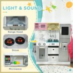 Play Kitchen Set for Kids W/ Lights Sounds - imagine 4