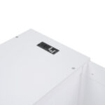 Twin Size Daybed with Storage Arms Trundle and Charging Station White - imagine 4