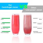 1000W Centrifugal Juicer Juice Extractor With 2 Speeds 3.6in Wide Feed Chute 17Oz Juicer Cup 54Oz Pulp Collector Electric Juicer For Fruits Vegetables - imagine 3