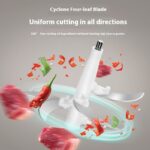 Stainless Steel Meat Grinder Small Household Automatic Cooking Machine - imagine 4