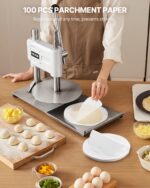 9.5 In Manual Pizza Dough Press Machine Pizza Pastry Sheeter Stainless Steel - imagine 3
