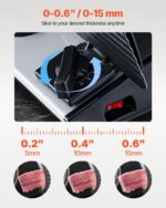 Meat Slicer 180W 7.5" Electric Deli Food Slicer For Frozen Meat Bread Cheese - imagine 3