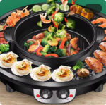 Hot Pot Barbecue All-in-one Pot Household Multi-functional Barbecue Plate - imagine 5