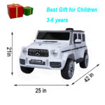 Mercedes Benz G63 Children's Electric Vehicle with Remote Control 12V Music, Horn, Spring Suspension, Safety Lock and License - imagine 6