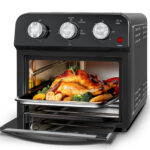 12.5 Qt Air Fryer With Advanced Multi-Function Cooking Grill, Air Fry, Defrost, Bake, Presets For French Fries, Pizza, Chicken, Fish, And Toast, Dual Knob Control - imagine 2