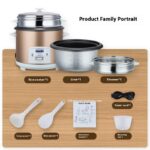 Old-fashioned Small Electric Rice Cooker 3L Large Capacity Household Rice Cooker - imagine 2