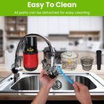 1Pc Cold Press Juicer Machine 300W Electric Slow Masticating Juicer For Whole Vegetable And Fruit With Reverse Function 2 Containers Cleaning Brush Clear Marks Easy Cleaning Fedex Shipping - imagine 7