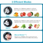 1000W Centrifugal Juicer Juice Extractor With 2 Speeds 3.6in Wide Feed Chute 17Oz Juicer Cup 54Oz Pulp Collector Electric Juicer For Fruits Vegetables - imagine 2