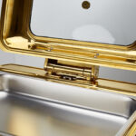 Hotel Restaurant Bufei Golden Stainless Steel Buffet Stove - imagine 2
