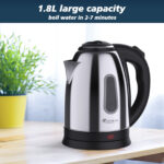 Electric Kettle Water Boiler, 1.8L Electric Tea Coffee Kettle Hot Water Boiler Auto Shut-Off & Boil Dry Protection - imagine 3