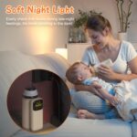 1Pc Portable Bottle Warmer With Night Light On The Go Baby Milk Warmer Milk Formula Warmer For Home Travel With 6 Heating Levels - imagine 9