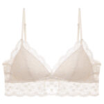 Sexy Lace Bra Set for Women French Style Thin Strap Backless Triangle Cup Wireless Bra Set - imagine 6