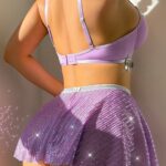 Mesh retro lace pajamas bellyband dress set see through skirt - imagine 4