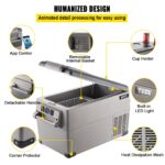 Portable Refrigerator 37 Quart(35 Liter),12 Volt Refrigerator App Control(-4℉~68℉), Car Refrigerator Dual Zone With 12/24v DC & 110-240v AC For Camping, Travel, Fishing, Outdoor Or Home Use - imagine 5