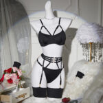 Hollow chain sexy lingerie set for women - imagine 2