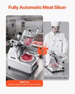 Meat Slicer 550W 12" Electric Deli Food Slicer For Frozen Meat Bread Cheese - imagine 2