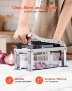 Vegetable Chopper Mandoline Slicer All-in-1 Food Veggie Cutter 9 Blades - imagine 2