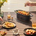 Mini Barbecue Plate Electric Baking Pan Grill Household Smoke-free - imagine 3