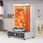 Shawarma Grill Machine, 13 Lbs Capacity, Chicken Shawarma Cooker Machine With 2 Burners, Electric Vertical Broiler Gyro Rotisserie Oven Doner Kebab Machine, For Home Restaurant Kitchen Parties - imagine 6