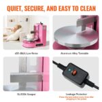 Cake Decorating Machine Cake Frosting Spreading For 4' To 12' Cake Pink - imagine 5
