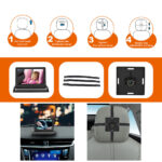 12-24V Folding Screen For Baby Monitoring Images In Car With Cigarette Lighter Power Cord Night Vision Eight-lamp Camera - imagine 5