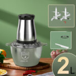 Stainless Steel Meat Grinder Small Household Automatic Cooking Machine - imagine 6