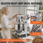 Commercial Food Mixer 14L 3-Speed Stand Dough Mixer 550W For Restaurant - imagine 5
