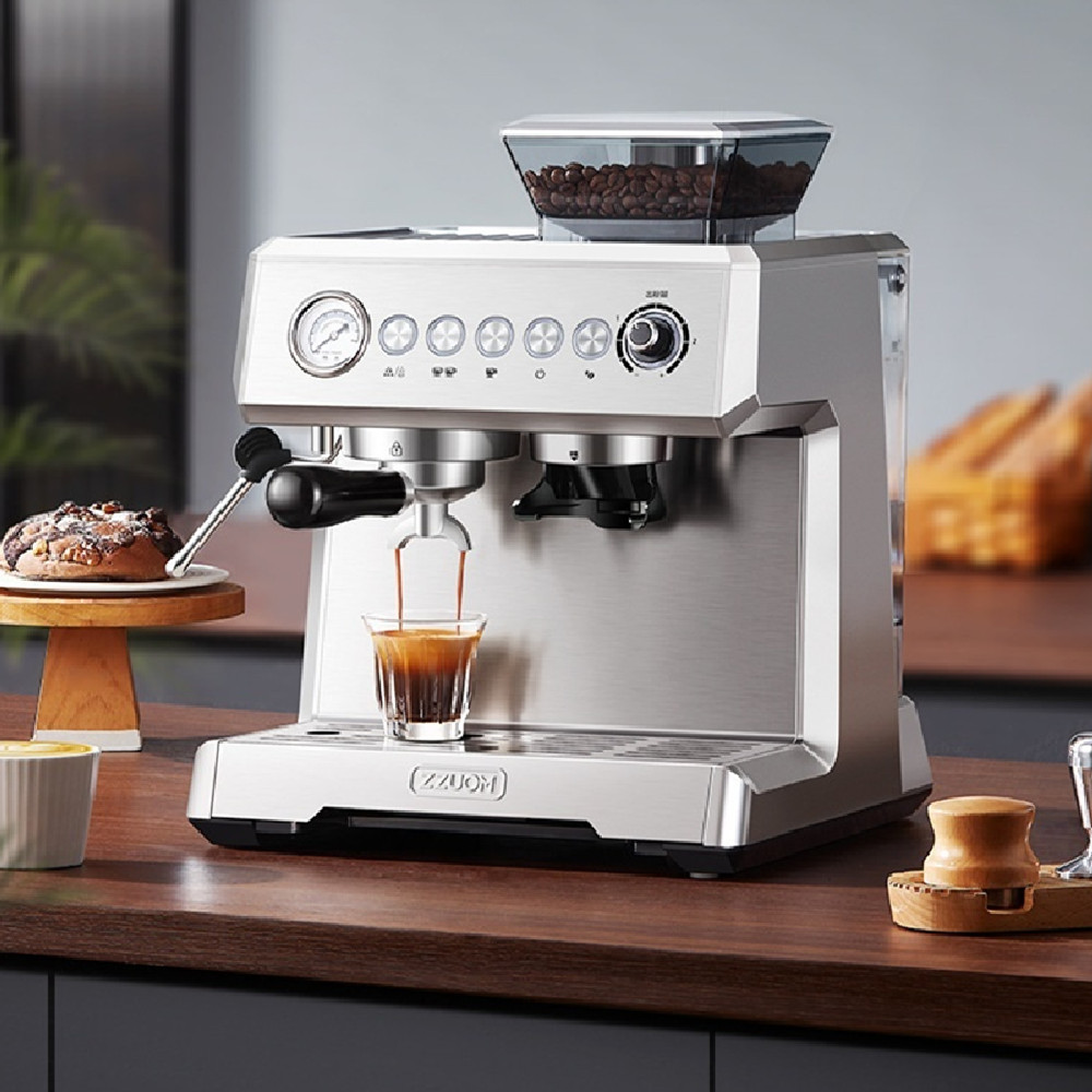 712f0f32-f4a9-49f8-905b-040bf308083e.jpg Italian Coffee Machine Fully Automatic Household Freshly Ground Concentrate - imagine 1