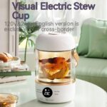 110V220V Smart Electric Stew Cooker Personal Portable Electric Stew Pot - imagine 2