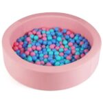 42 Inch Kids Round Foam Ball Pits With 25D Sponge Filling And Washable PU Cover - imagine 3