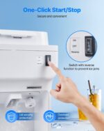 Commercial Ice Shaver 220LBS/H Electric Snow Cone Maker Ice Crusher White - imagine 5