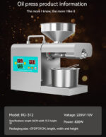 Xiangwei RG-311 & Rg-312 Household Oil Press - imagine 8