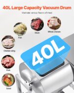Vacuum Meat Tumbler Marinator Machine 40L For Chicken Steak Fish Commercial Use - imagine 4