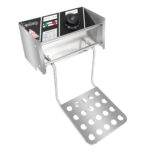 Electric Fryer Silver Stainless Steel Single Cylinder - imagine 2