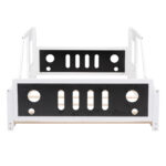 Full Size Classic Car-Shaped Platform Bed with Wheels White - imagine 7