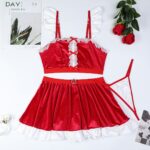 Christmas Clothes New Year Dress Set Festival Gift High-Quality Three-Piece Set for Women - imagine 6
