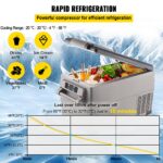 Portable Refrigerator 37 Quart(35 Liter),12 Volt Refrigerator App Control(-4℉~68℉), Car Refrigerator Dual Zone With 12/24v DC & 110-240v AC For Camping, Travel, Fishing, Outdoor Or Home Use - imagine 4