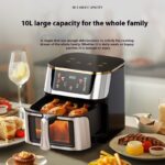 10L Super Large Visual Intelligent Air Frying Oven Automatic Deep Frying Pan - imagine 2