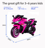 kids motorcycle,Tamco 12V motorcycle for kids 3 4 5 6 years Boys Girls 12v7ah kids motorcycle ride on toy with Training - imagine 2