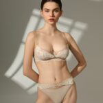 Sexy Lace Underwear  Ultra-thin Embroidered Large Bust Minimizer Push-up Bra Cross-border Bra Set - imagine 3