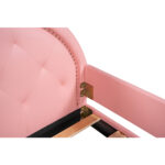 Twin Size Upholstered Daybed with Carton Ears Shaped Headboard  Pink - imagine 13